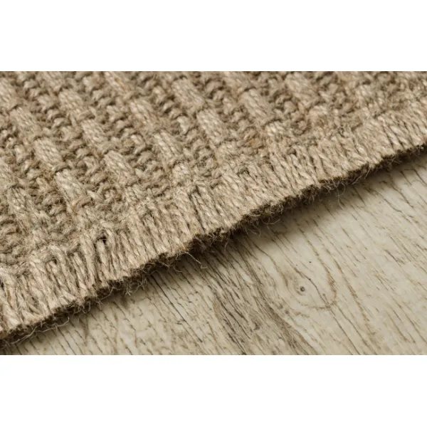 Koberec JUTE 3651 so strapcami, tmavobéžový