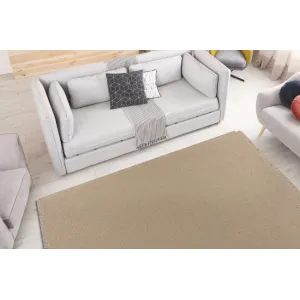 Koberec JUTE 3731 so strapcami, tmavobéžový