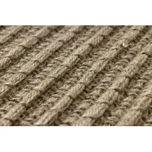 Koberec JUTE 3651 so strapcami, tmavobéžový