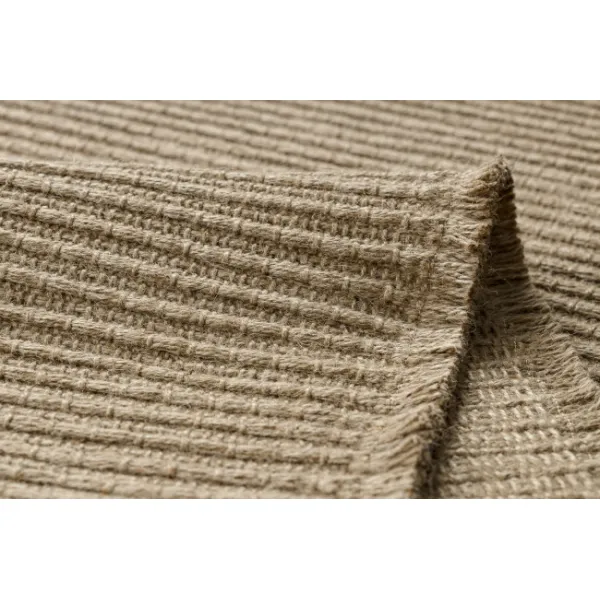 Koberec JUTE 3651 so strapcami, tmavobéžový