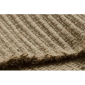 Koberec JUTE 3651 so strapcami, tmavobéžový