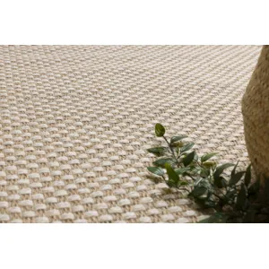 Koberec JUTE 3731 so strapcami, krémový / béžový