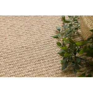 Koberec JUTE 3731 so strapcami, tmavobéžový