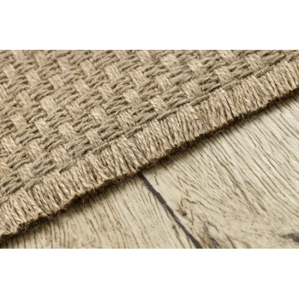Koberec JUTE 3731 so strapcami, tmavobéžový