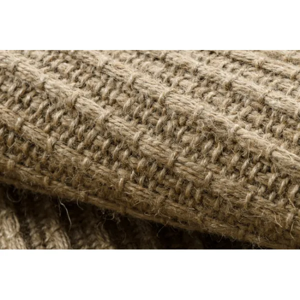 Koberec JUTE 3651 so strapcami, tmavobéžový