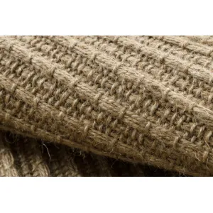 Koberec JUTE 3651 so strapcami, tmavobéžový