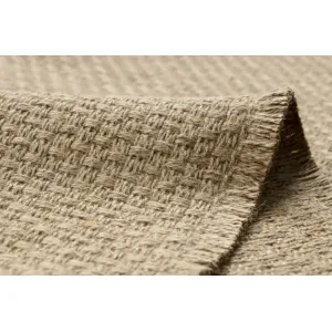 Koberec JUTE 3731 so strapcami, tmavobéžový