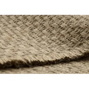 Koberec JUTE 3731 so strapcami, tmavobéžový