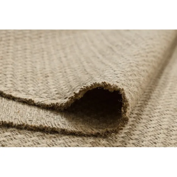 Koberec JUTE 3731 so strapcami, tmavobéžový