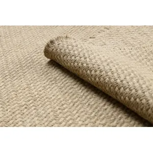 Koberec JUTE 3731 so strapcami, tmavobéžový