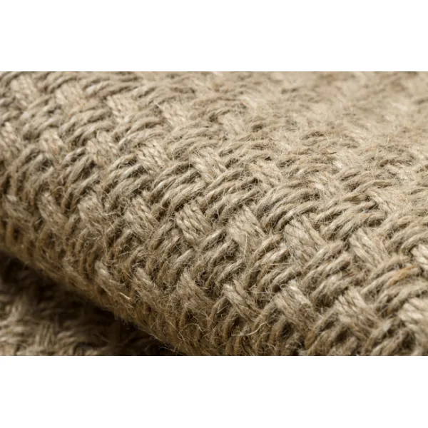 Koberec JUTE 3731 so strapcami, tmavobéžový