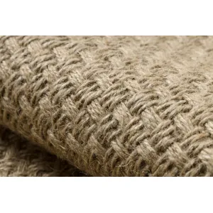 Koberec JUTE 3731 so strapcami, tmavobéžový