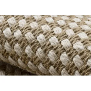 Koberec JUTE 3731 so strapcami, krémový / béžový