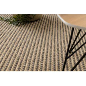 Koberec JUTE 3652 so strapcami čierny / béžový