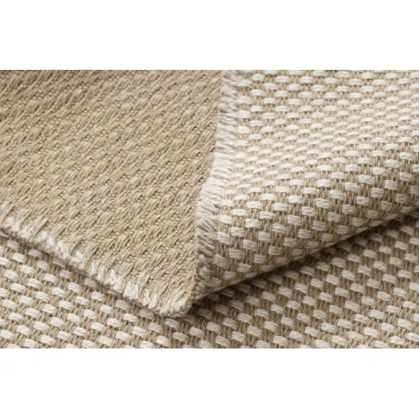 Koberec JUTE 3731 so strapcami, krémový / béžový