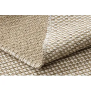 Koberec JUTE 3731 so strapcami, krémový / béžový