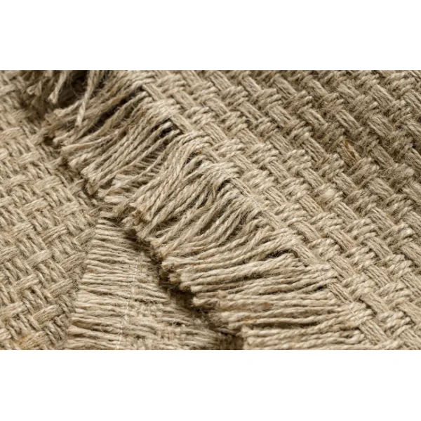 Koberec JUTE 3731 so strapcami, tmavobéžový