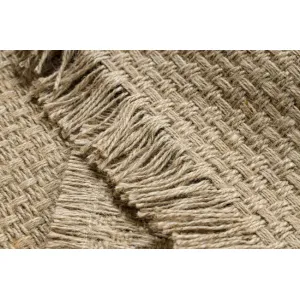 Koberec JUTE 3731 so strapcami, tmavobéžový