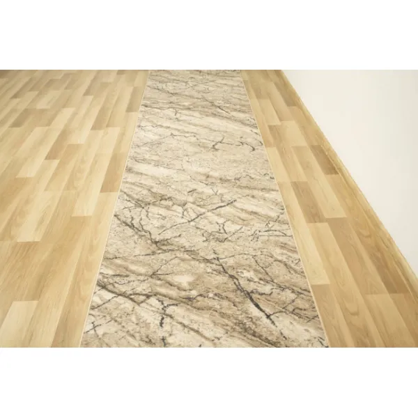 Spoltex koberce Liberec Behúň na mieru Marble 04 béžový - šíre 80 cm