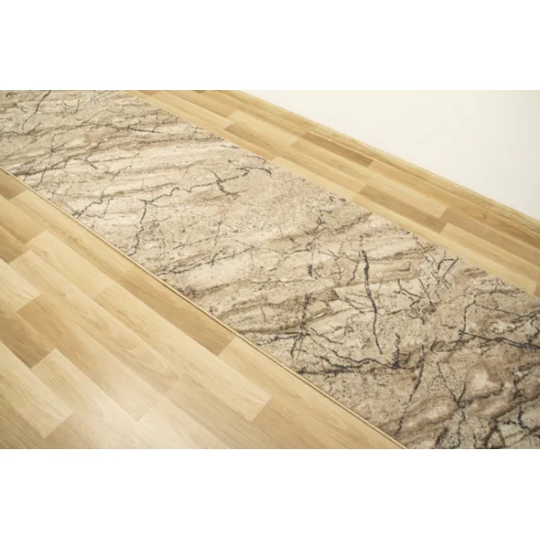 Spoltex koberce Liberec Behúň na mieru Marble 04 béžový - šíre 80 cm
