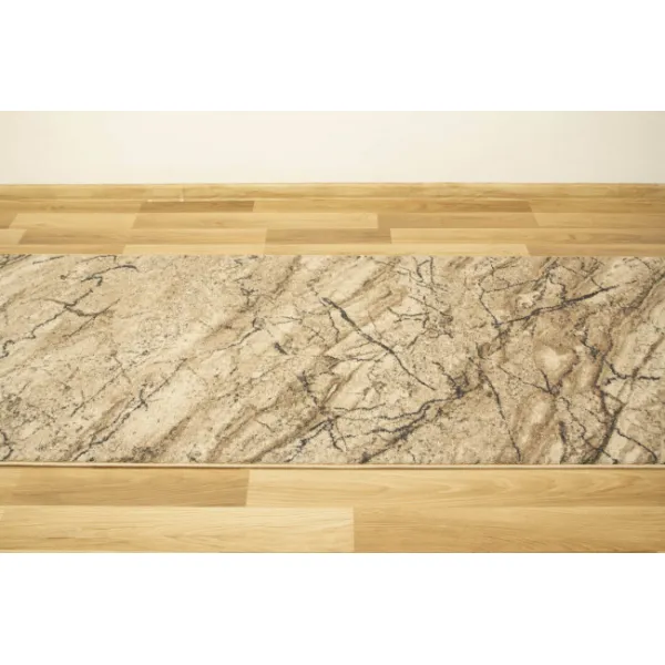 Spoltex koberce Liberec Behúň na mieru Marble 04 béžový - šíre 80 cm