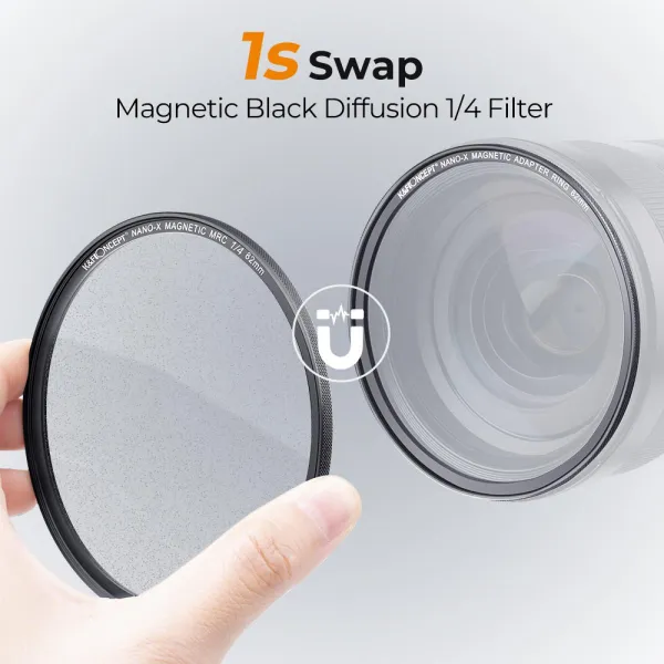 K&F Concept 72 mm magnetický čierny hmlový filter 1/4 špeciálnych efektov 21433