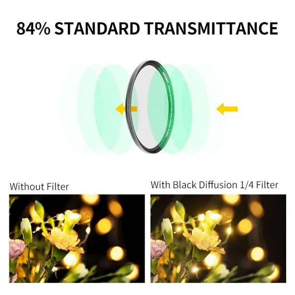 K&F Concept 72 mm magnetický čierny hmlový filter 1/4 špeciálnych efektov 21433