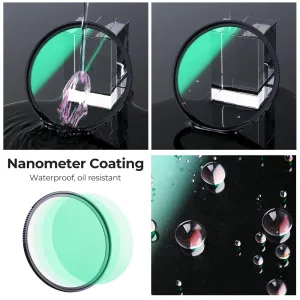 K&F Concept 82 mm čierny difúzny 1/4 a 1/8 filter Kit Dream Cinematic Effect – Nano-X 19528