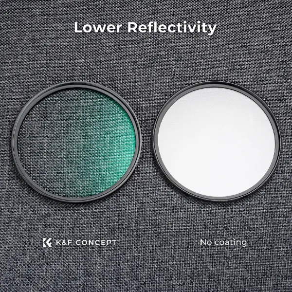 K&F Concept Čierny hmlový filter K&F 72MM série C 1/8, ultratenký viacvrstvový zelený... 22896