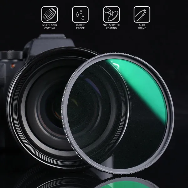 K&F Concept 82 mm čierny difúzny 1/4 a 1/8 filter Kit Dream Cinematic Effect – Nano-X 19528