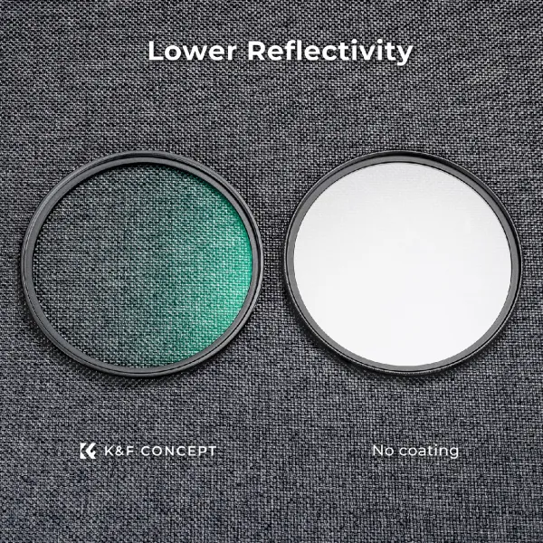 K&F Concept Čierny hmlový filter K&F 77MM série C 1/4, ultratenký viacvrstvový zelený... 22895