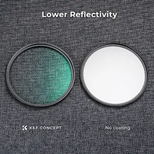K&F Concept Čierny hmlový filter K&F 77MM série C 1/4, ultratenký viacvrstvový zelený... 22895