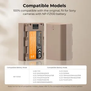 K&F Concept Batéria NP-FZ100 s priamym nabíjaním USB C 2280mAh 28255