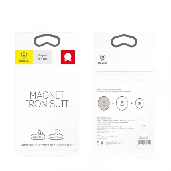 Kovový magnetický držiak telefónu Baseus iron suitu (sada) 018729