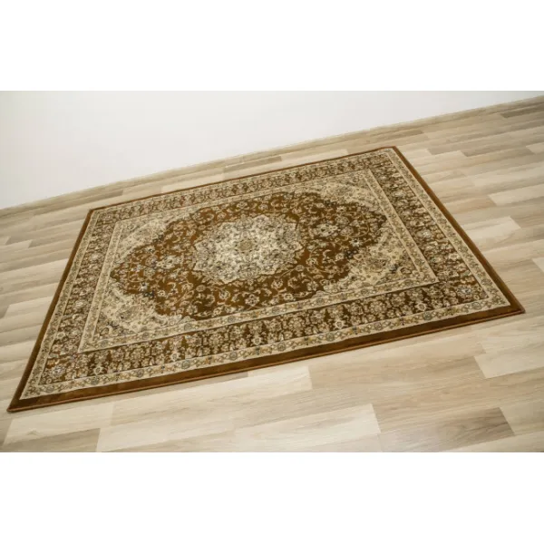Koberec Super Rose 3619A ornament hnedý / béžový / krémový