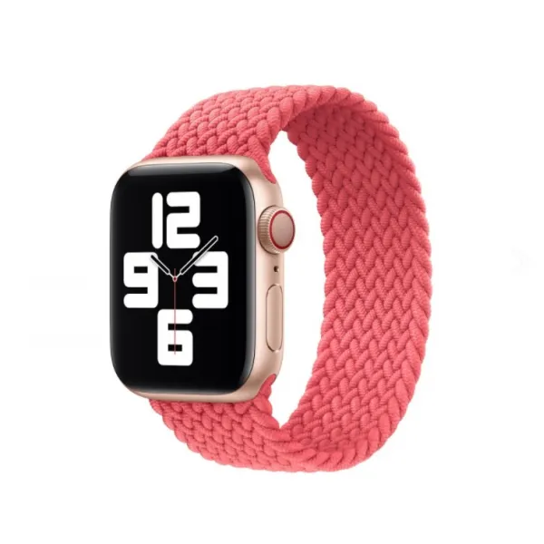Innocent Pletený remienok Apple Watch Solo Loop 38/40/41 mm - Ružový - M (144 mm)