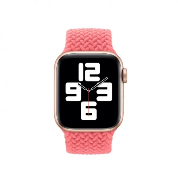 Innocent Pletený remienok Apple Watch Solo Loop 38/40/41 mm - Ružový - M (144 mm)