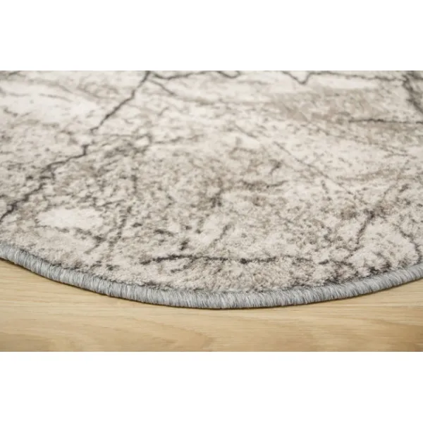 Koberec Aqua Marble 19 kruh sivý