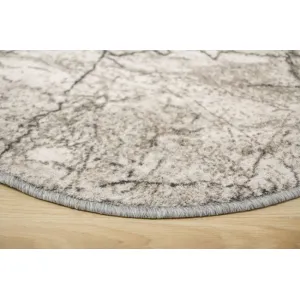 Koberec Aqua Marble 19 kruh sivý