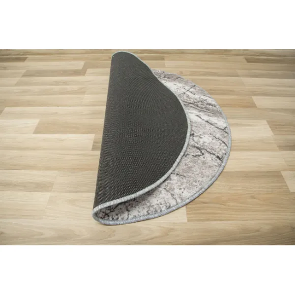 Koberec Aqua Marble 19 kruh sivý
