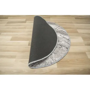 Koberec Aqua Marble 19 kruh sivý