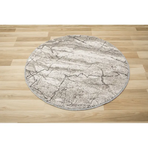 Koberec Aqua Marble 19 kruh sivý