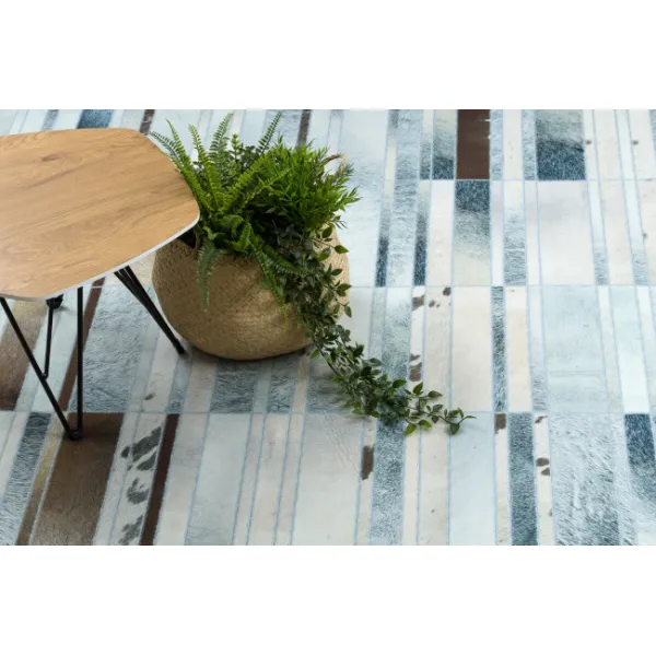 Koberec PATCHWORK 21717 béžový - imitácia kože krava