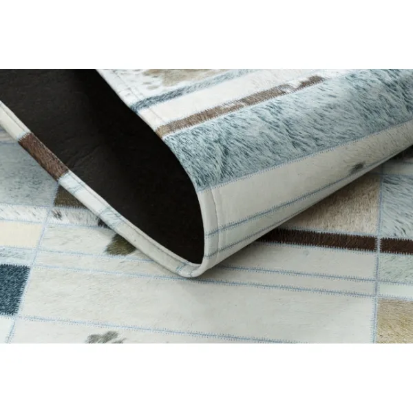 Koberec PATCHWORK 21717 béžový - imitácia kože krava