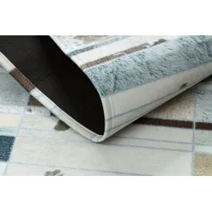Koberec PATCHWORK 21717 béžový - imitácia kože krava