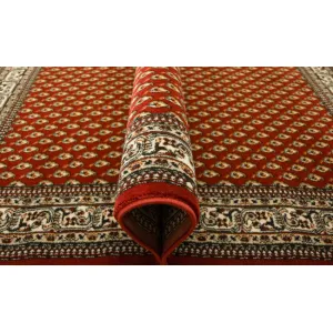 Koberec Afgan 3642B ornamentový červený / krémový