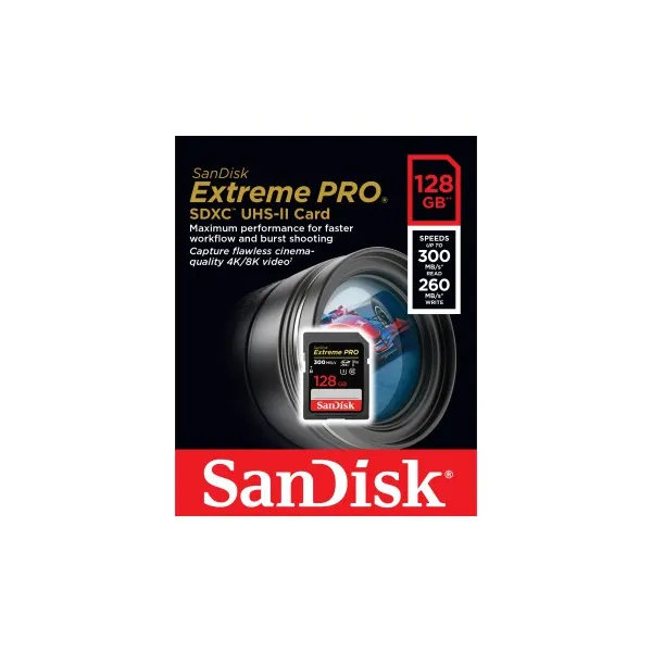 SanDisk Extreme PRO SDXC UHS-II 128 GB 85235110