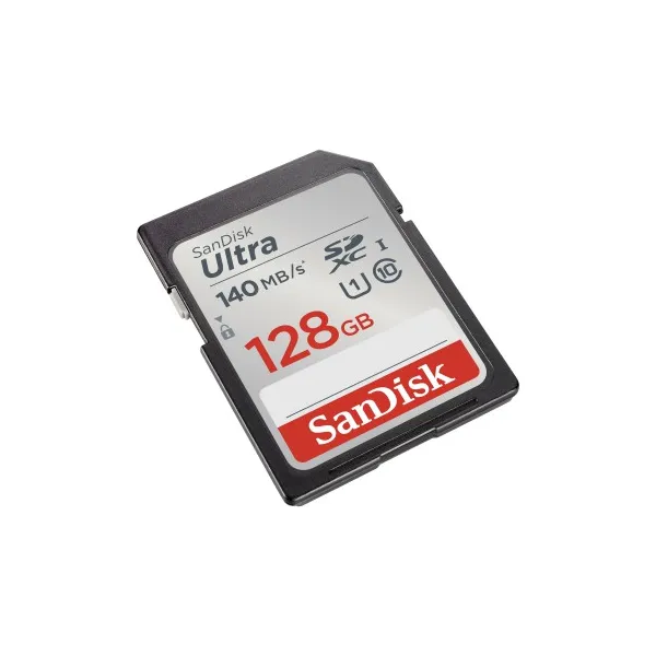 SanDisk Ultra 128 GB SDXC Memory Card 140 MB/s 85235110