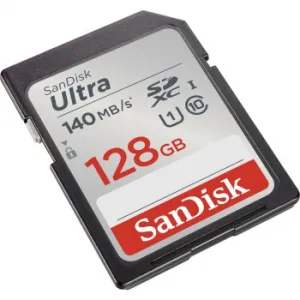 SanDisk Ultra 128 GB SDXC Memory Card 140 MB/s 85235110