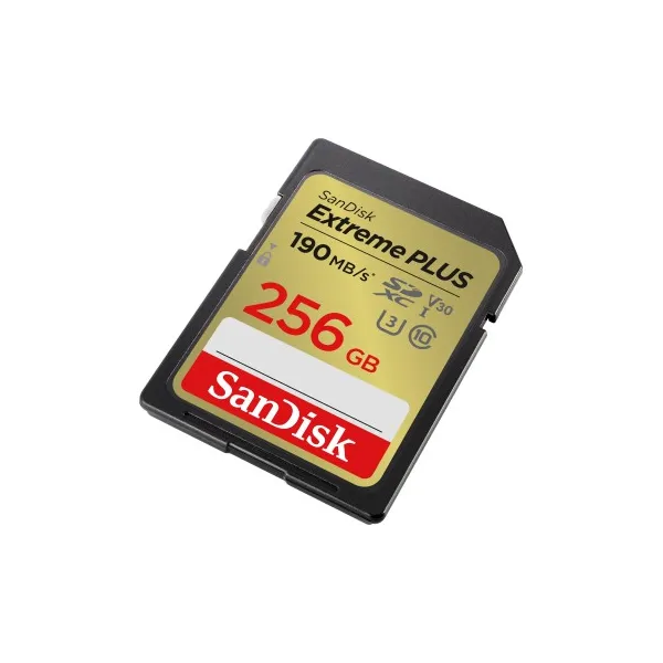 SanDisk Extreme PLUS 256 GB SDXC Memory Card 190 MB/s and 130 MB/s, UHS-I, Class 10,... 85235110